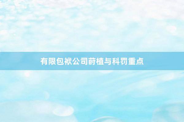 有限包袱公司莳植与科罚重点